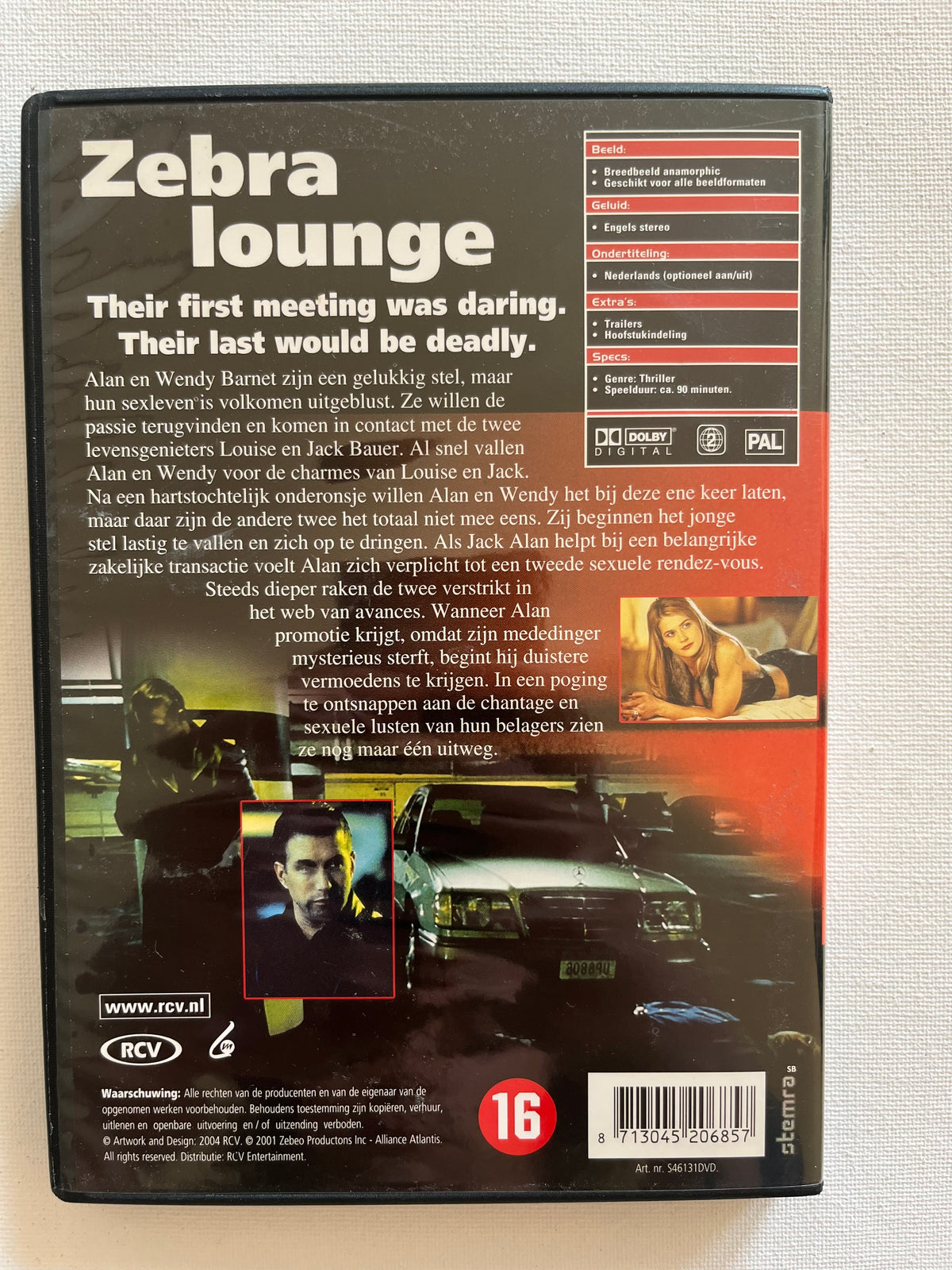 Zebra Lounge – DVD (2001) | Stephen Baldwin & Kristy Swanson