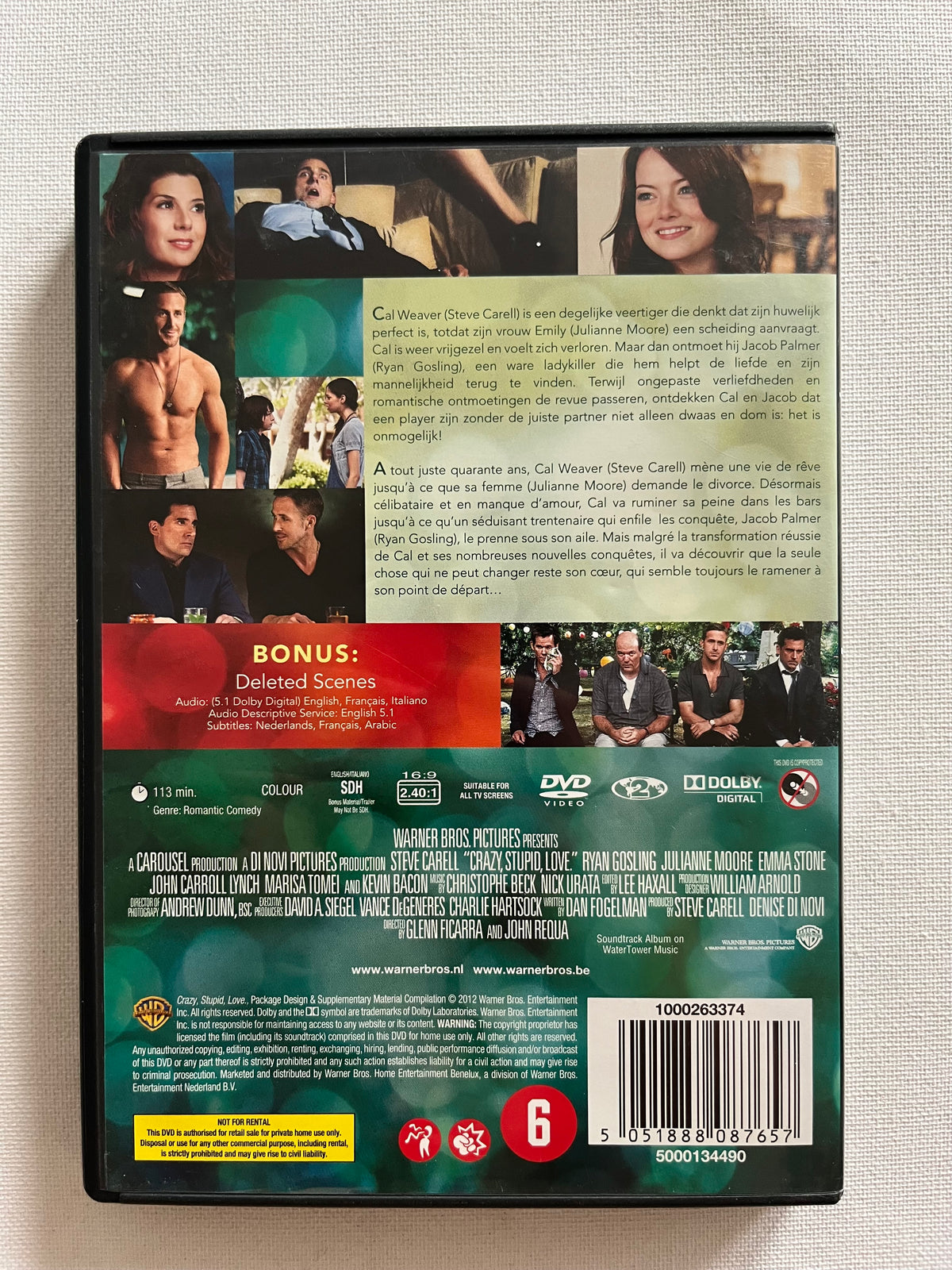 Crazy, Stupid, Love. – DVD (2011) | Steve Carell, Ryan Gosling & Emma Stone