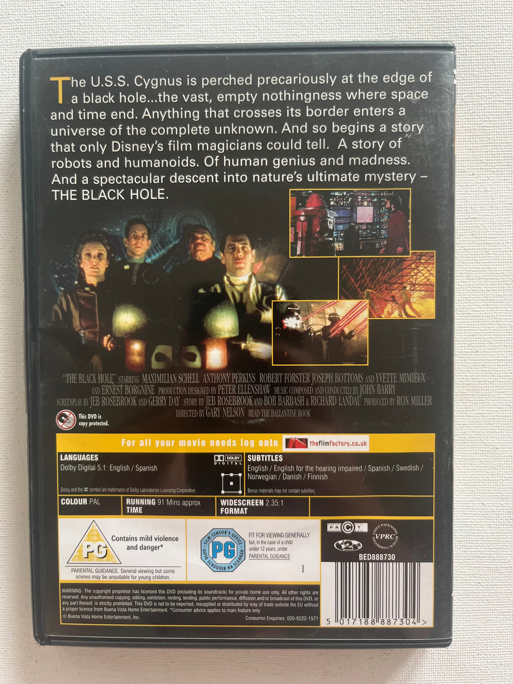 Disney The Black Hole – DVD (1979) | Maximilian Schell & Anthony Perkins
