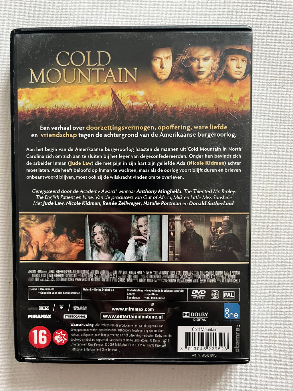 Cold Mountain – DVD (2003) | Jude Law, Nicole Kidman & Renée Zellweger