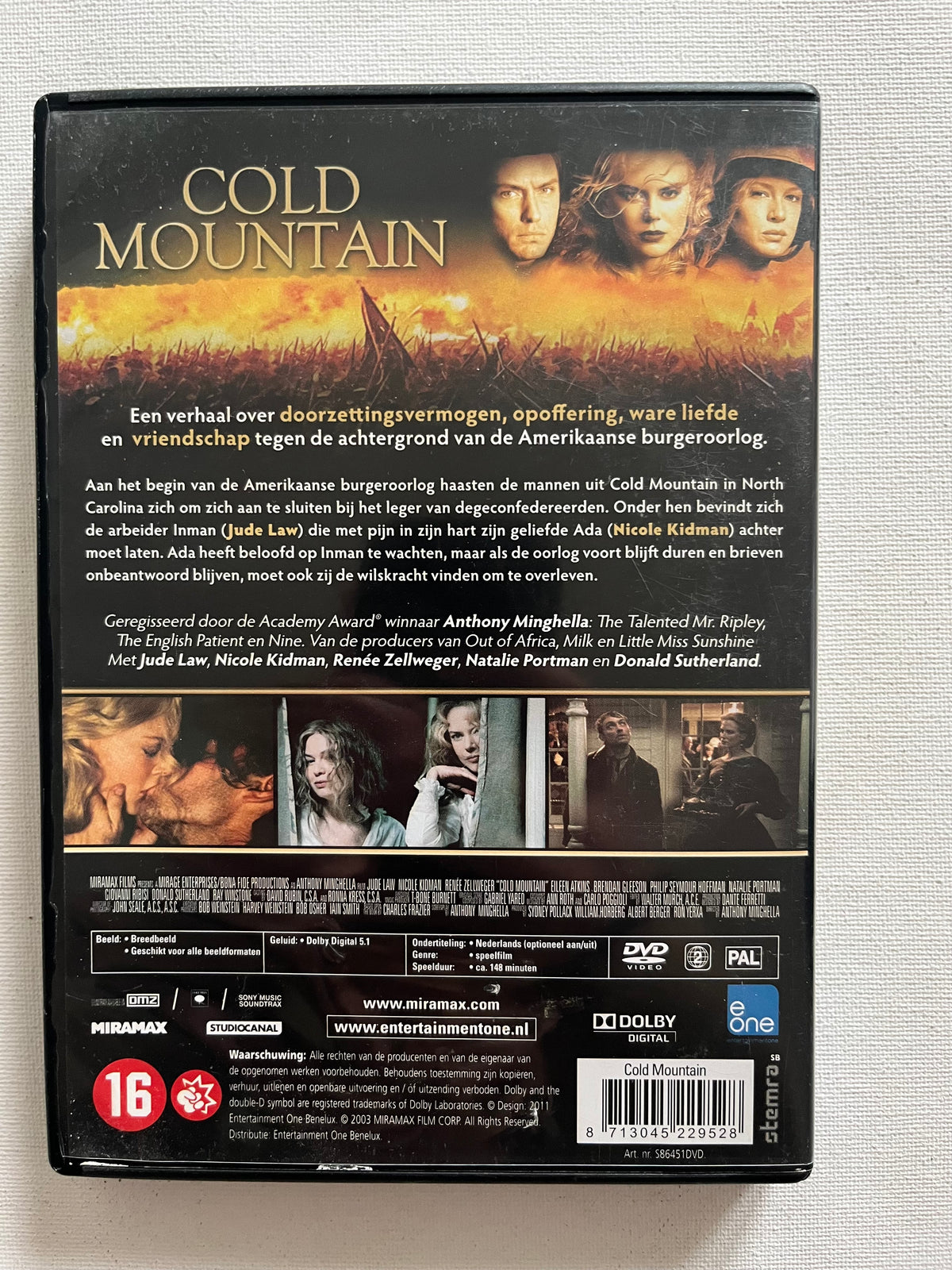Cold Mountain – DVD (2003) | Jude Law, Nicole Kidman & Renée Zellweger
