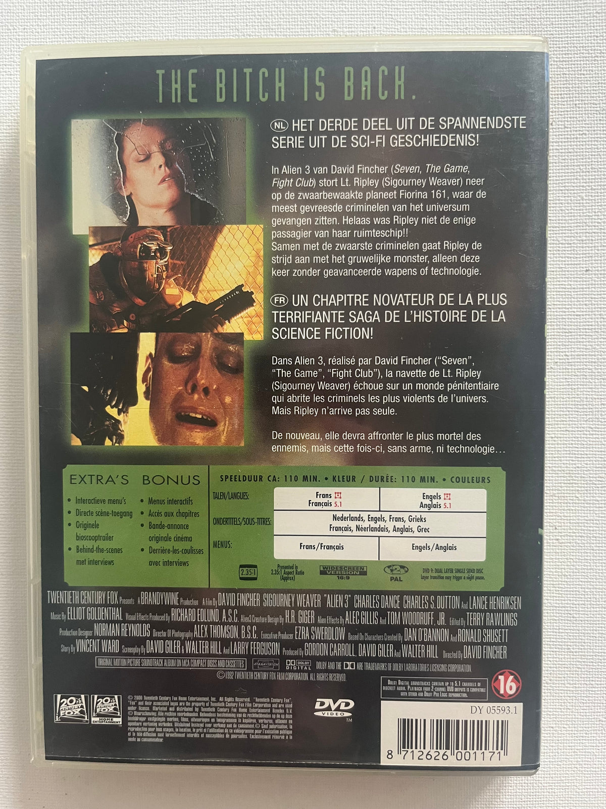 Alien 3 – DVD (1992) | Sigourney Weaver & Charles S. Dutton