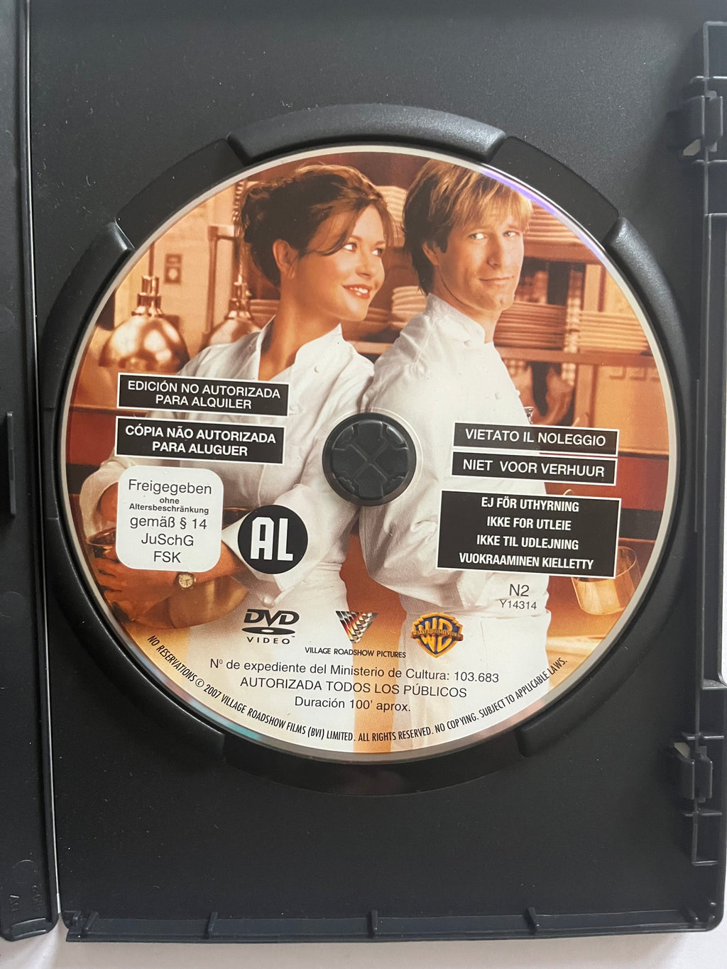No Reservations – DVD (2007) | Catherine Zeta-Jones & Aaron Eckhart