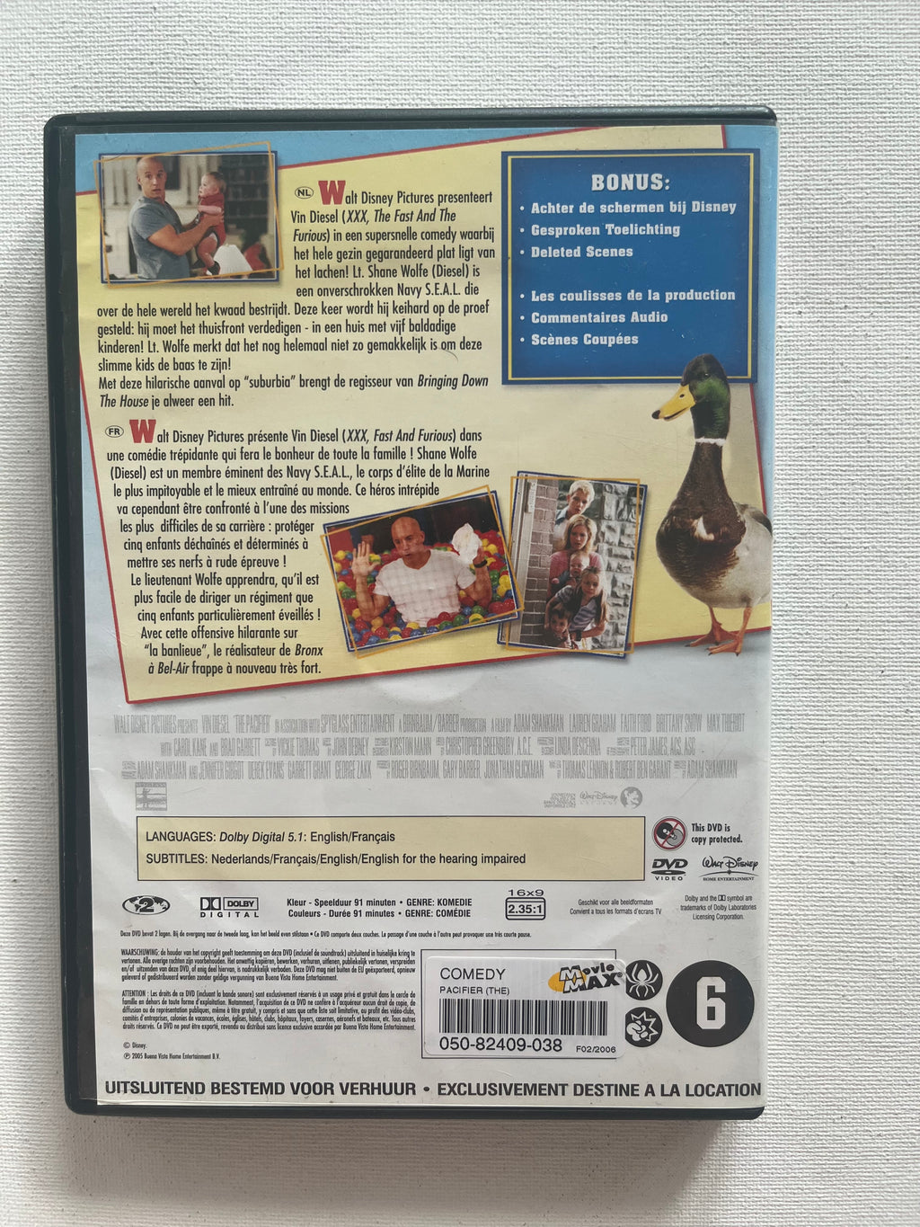 Disney The Pacifier – DVD (2005) | Vin Diesel & Lauren Graham
