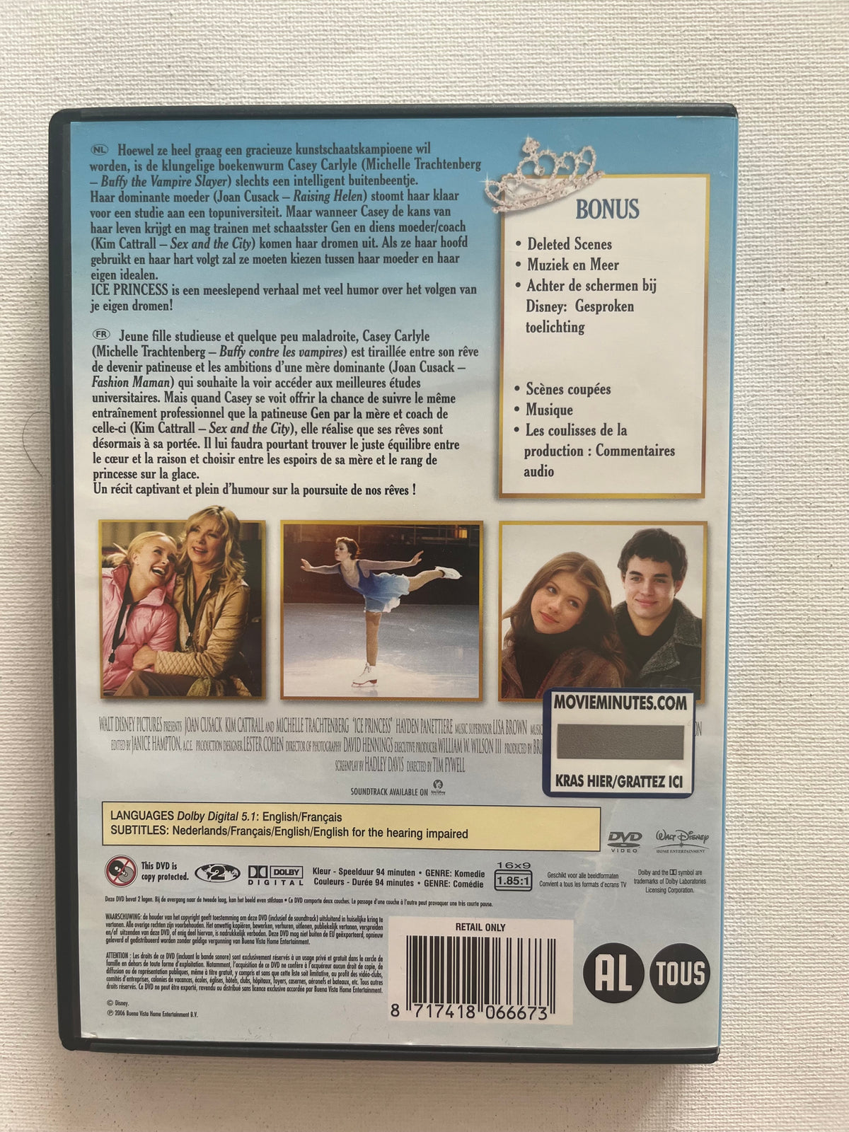 Disney Ice Princess – DVD (2005) | Michelle Trachtenberg & Kim Cattrall