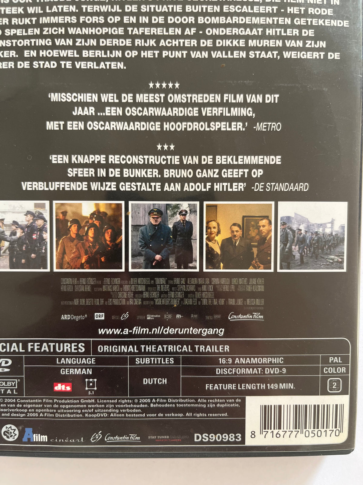 Downfall (Der Untergang) – DVD (2004) | Bruno Ganz